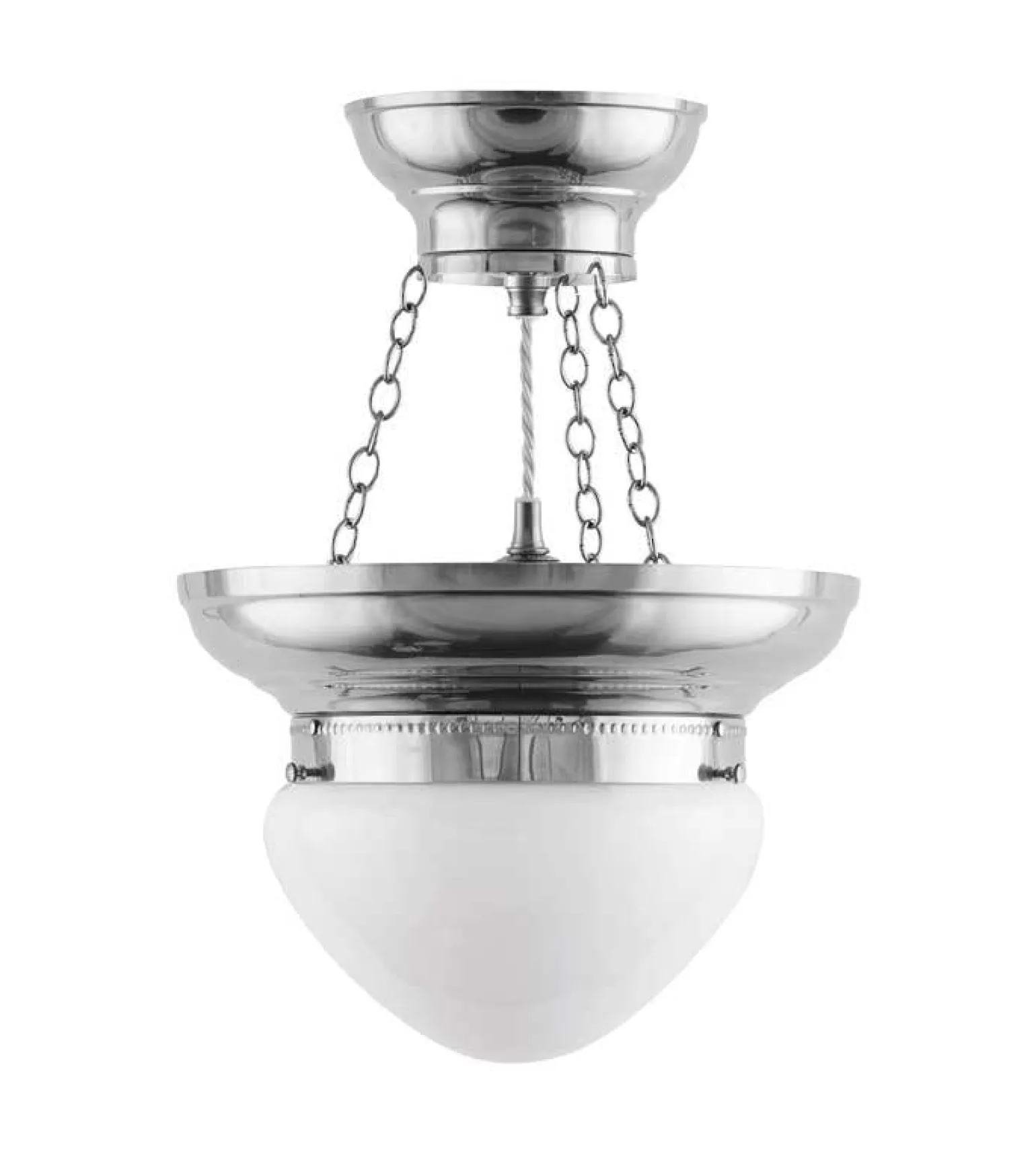Ampel - Frödingampel 200 nickel, opalvit