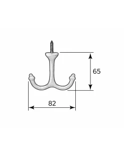 Ankarkrok - Jernbolaget Nr 5555 mässing