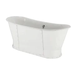 Badkar gjutjärn - Eiffel 170 cm vitt stål