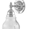 Badrumslampa - Adelborg nickel, slipat mattglas