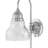 Badrumslampa - Ahlström 60 nickel, slipat mattglas