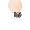 Badrumslampa - Burlington vägglampa med klotskärm