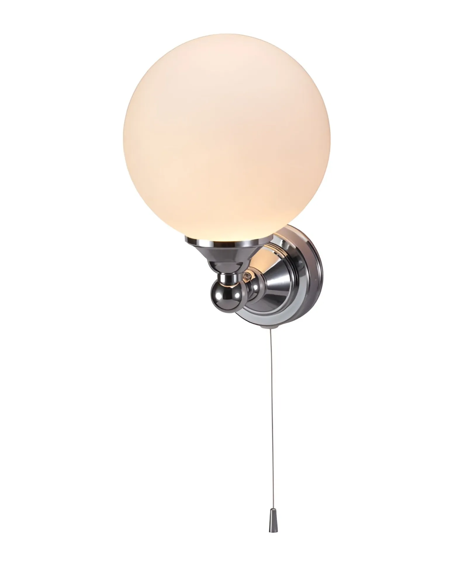 Badrumslampa - Burlington vägglampa med klotskärm
