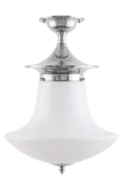 Badrumslampa - Dahlberg 100 nickel, klottrattskärm