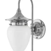 Badrumslampa - Fryxell nickel, opalvit