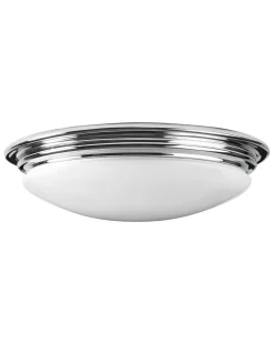 Badrumslampa - Taklampa Bovey plafond krom/matt vit