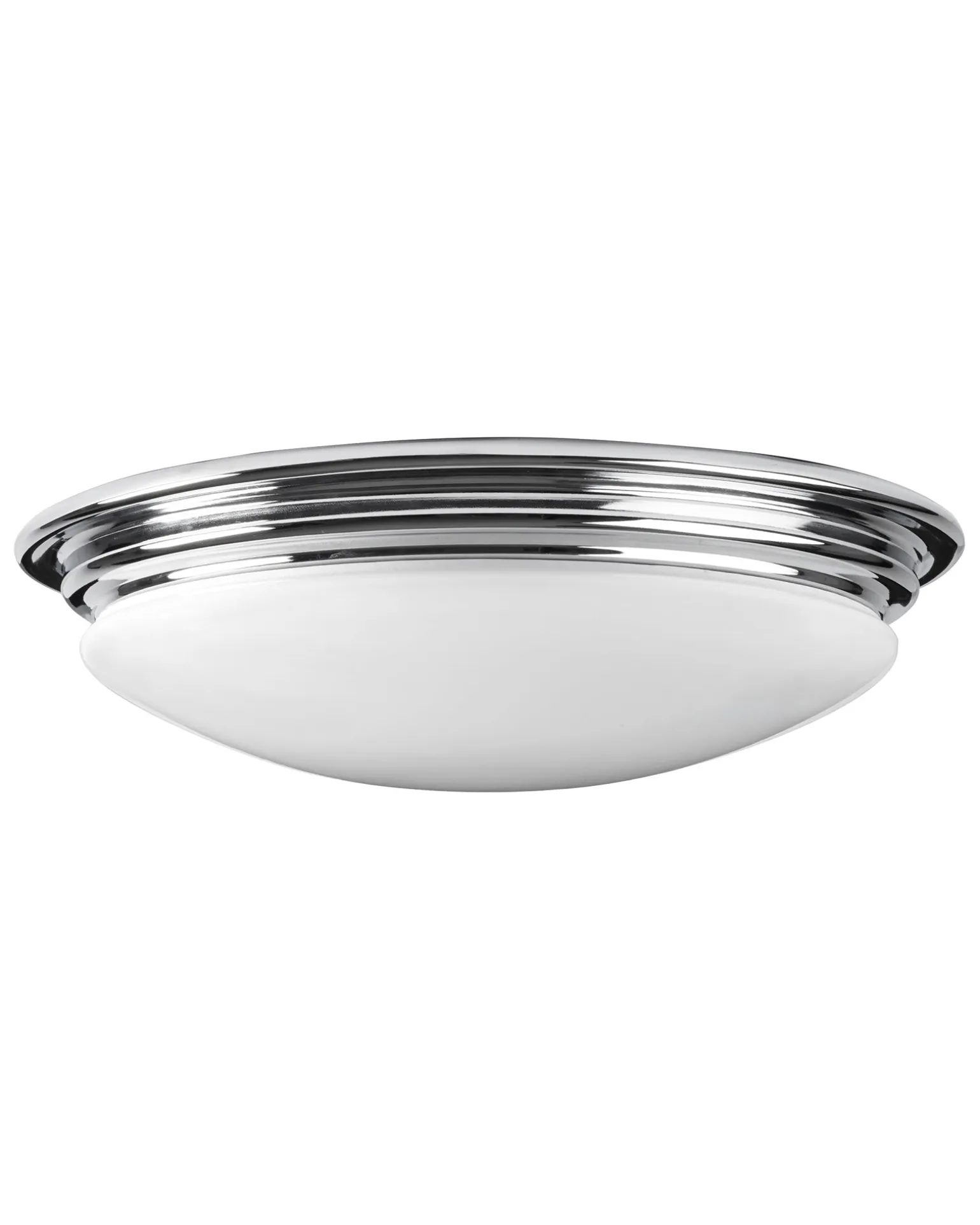Badrumslampa - Taklampa Bovey plafond krom/matt vit