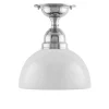 Badrumslampa - Taklampa Byström 60 nickel, halvsfär