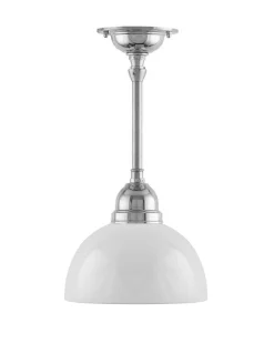 Badrumslampa - Taklampa Byströmpendel 60 nickel, halvsfär