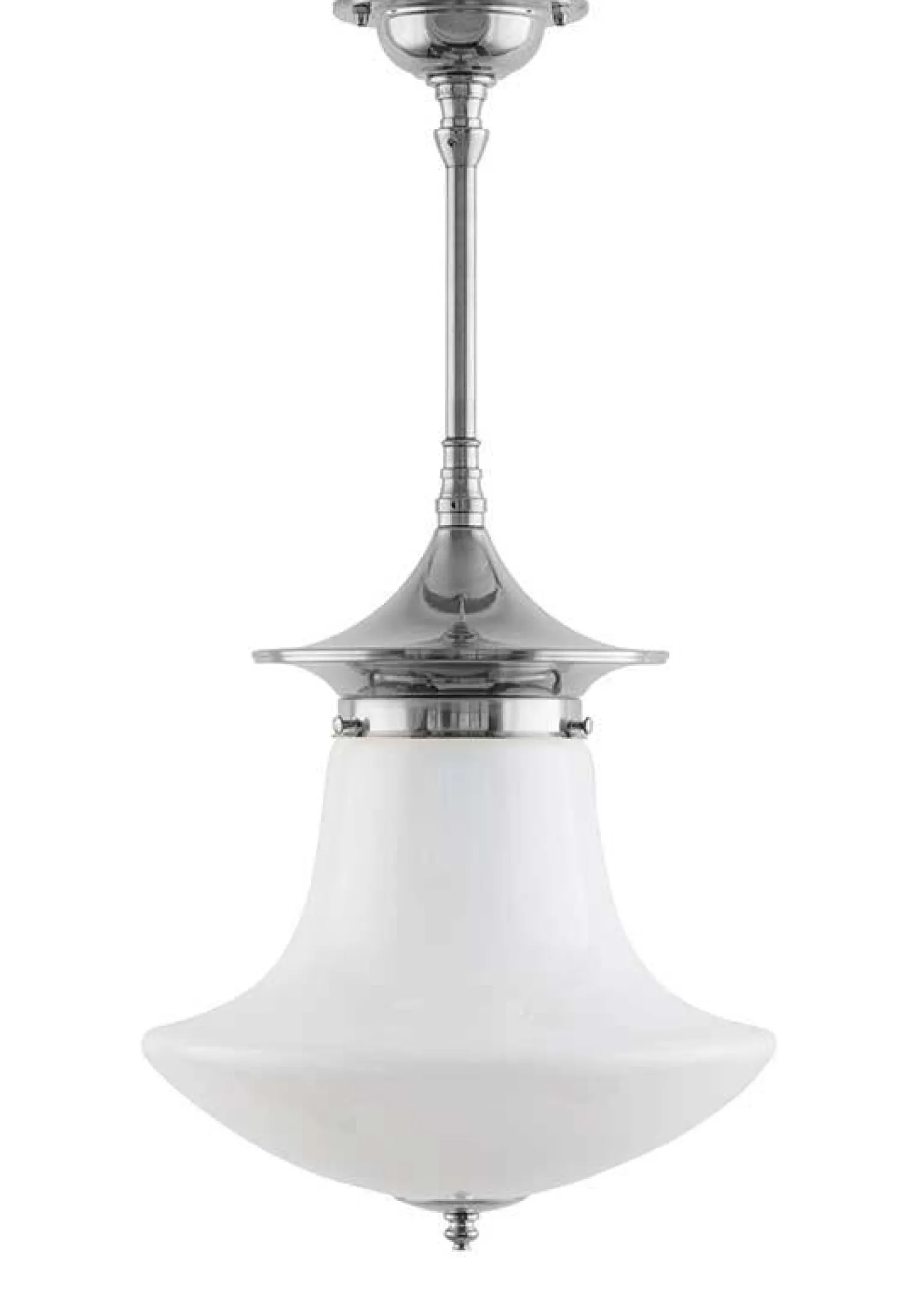 Badrumslampa - Taklampa Dahlbergspendel 100 nickel, klottrattskärm