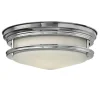 Badrumslampa - Taklampa Teign plafond krom/matt vit