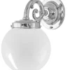 Badrumslampa - Topelius nickel, klot