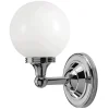 Badrumslampa - Vägglampa Truro krom/vit