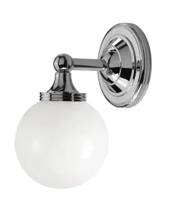 Badrumslampa - Vägglampa Truro krom/vit