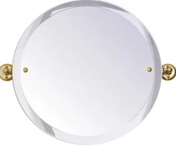 Badrumsspegel - Haga rund - Mässing 45 cm