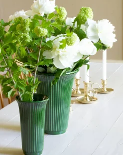 Bergs Potter Blomvas 1920-tal - Grön 12 cm