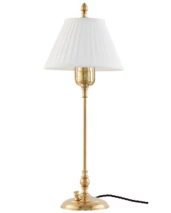 Bordslampa - Ankarcrona 50 cm mässing, vit skärm