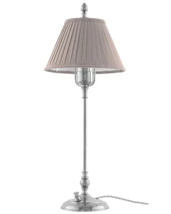 Bordslampa - Ankarcrona 50 cm nickel, beige skärm