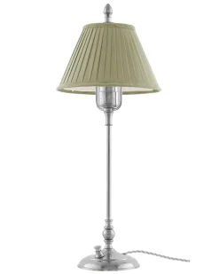 Bordslampa - Ankarcrona 50 cm nickel, olivgrön skärm