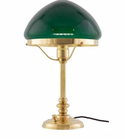 Bordslampa - Karlfeldt mässing, toppig grön
