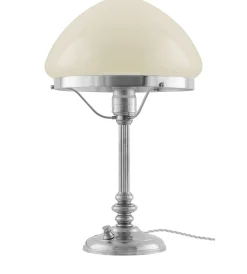 Bordslampa - Karlfeldt nickel, toppig benvit