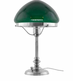Bordslampa - Karlfeldt nickel, toppig grön