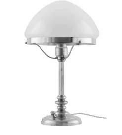Bordslampa - Karlfeldt nickel, toppig vit