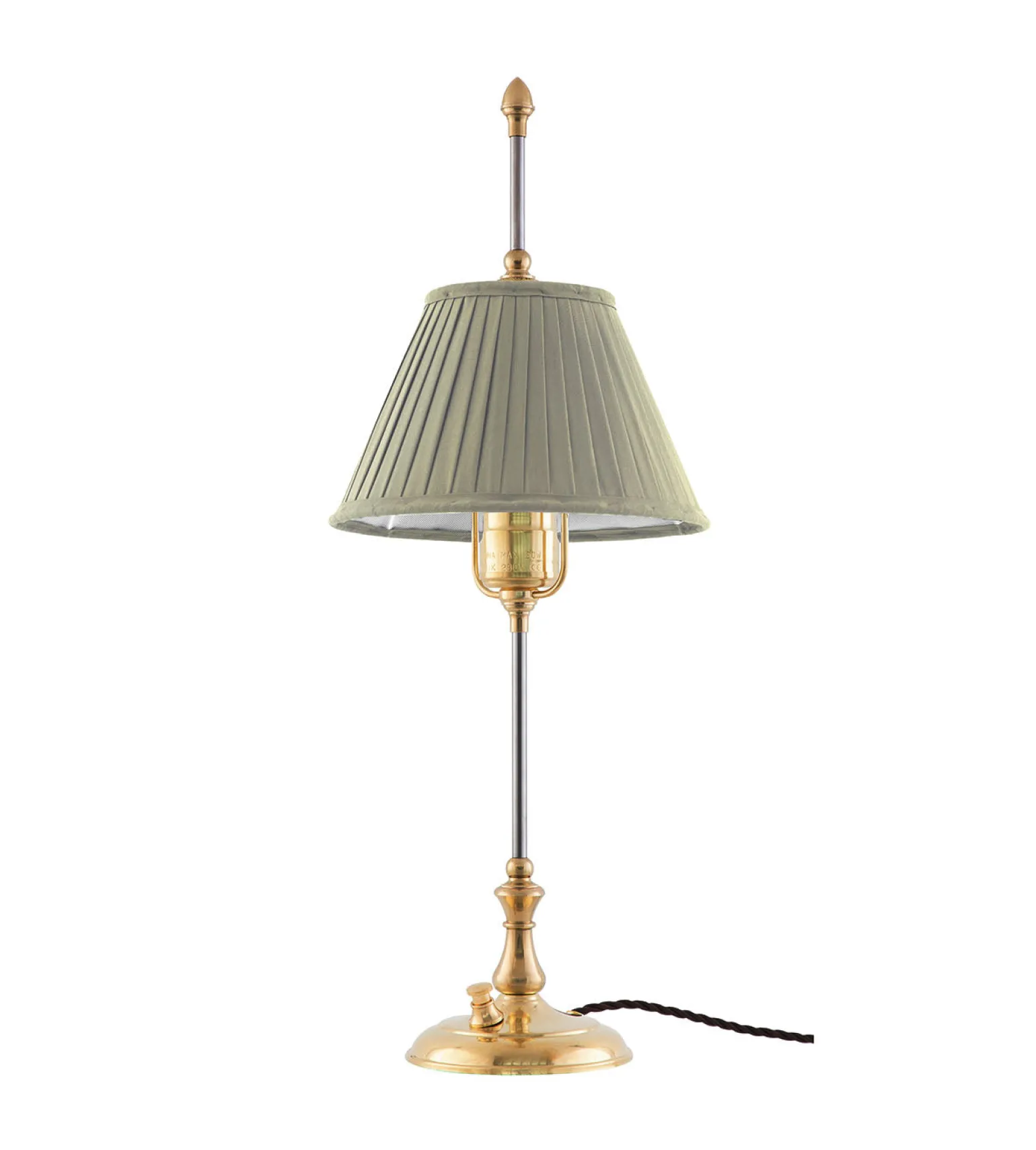 Bordslampa - Kellgren mässing, olivgrön skärm