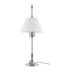 Bordslampa - Kellgren nickel, vit skärm