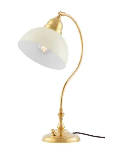 Bordslampa - Lagerlöf mässing, benvit skärm
