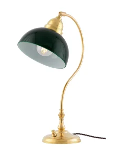 Bordslampa - Lagerlöf mässing, grön skärm