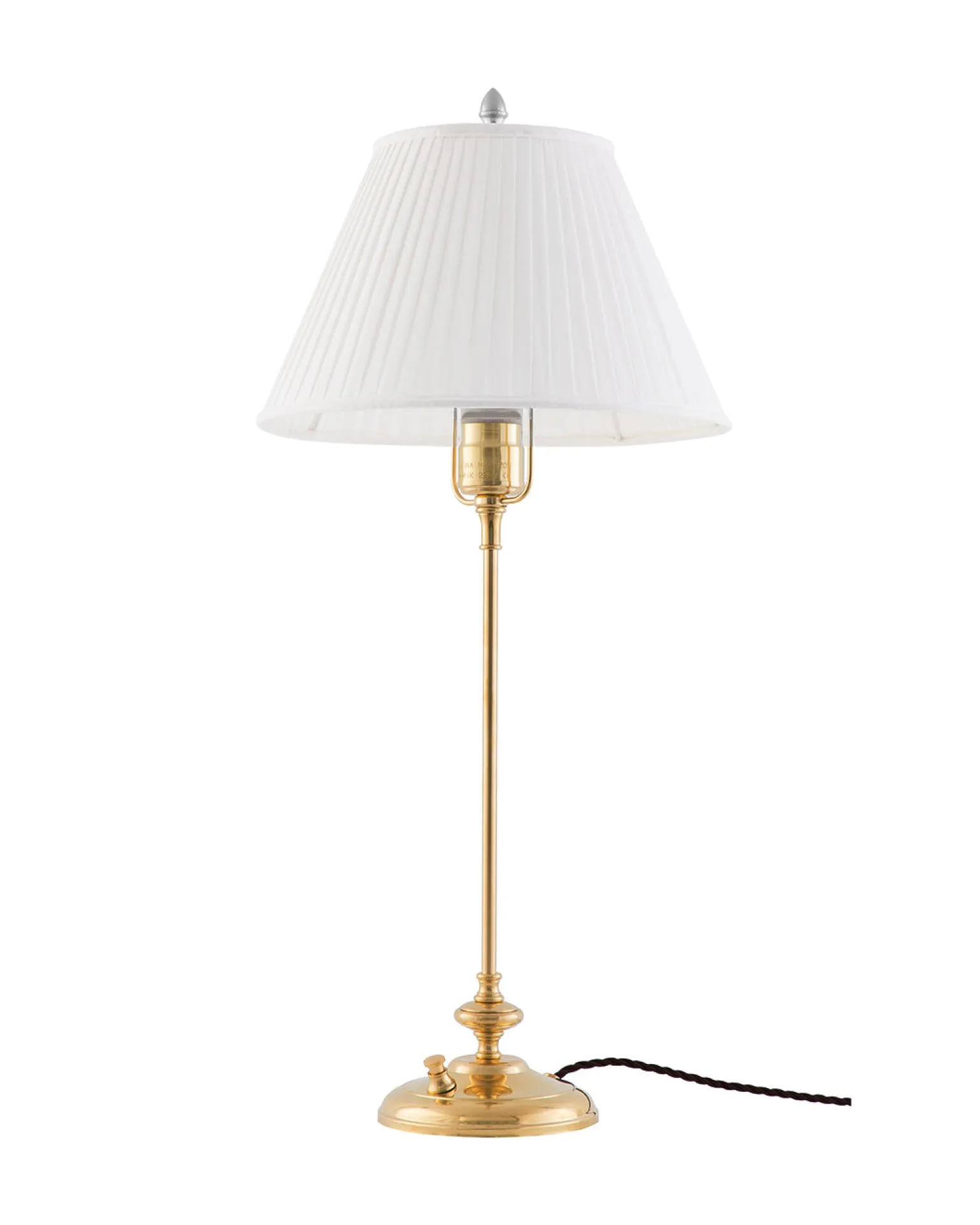 Bordslampa - Moberg 65 cm mässing, vit skärm