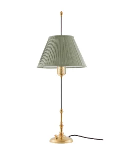 Bordslampa - Stiernstedt mässing, olivgrön skärm