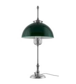 Bordslampa - Swedenborg nickel, grön skärm