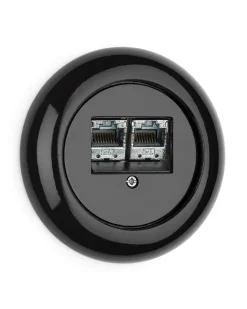 Datajack - Svart porslin