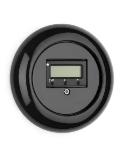 Digital termostat insats - svart porslin