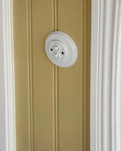 Dimmer - Dubbel tryckknapp vitt porslin