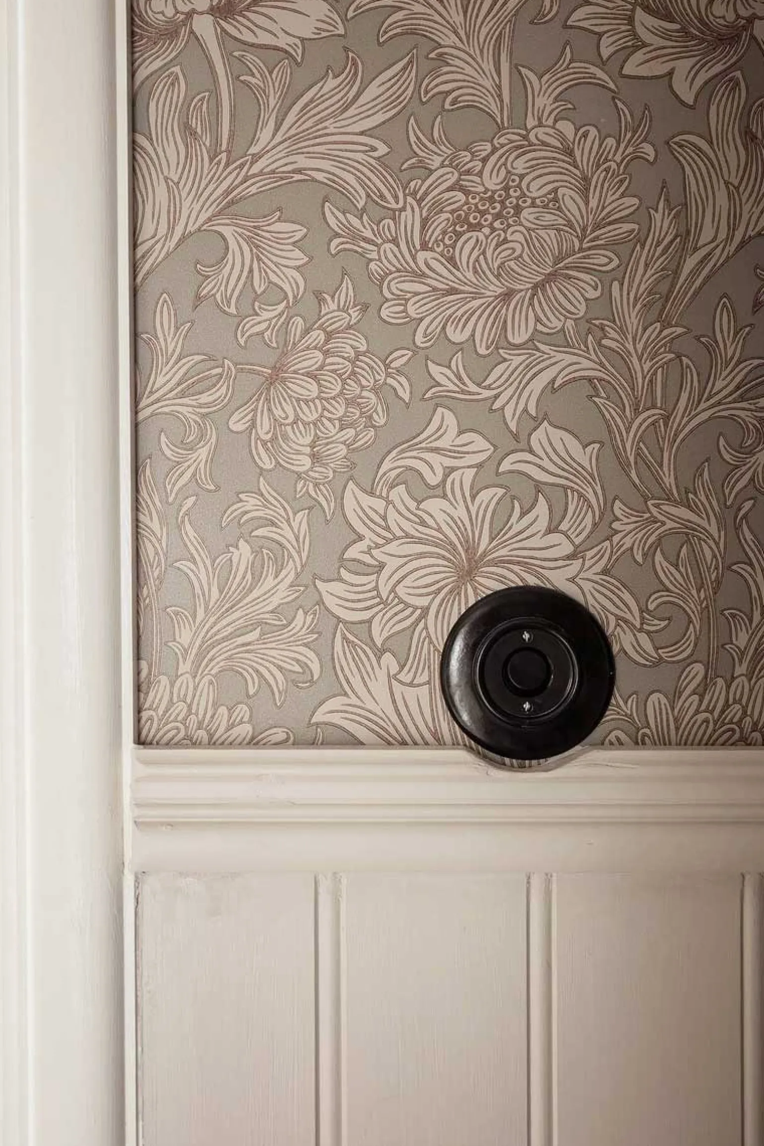 Dimmer rund bakelit - Tryckdimmer