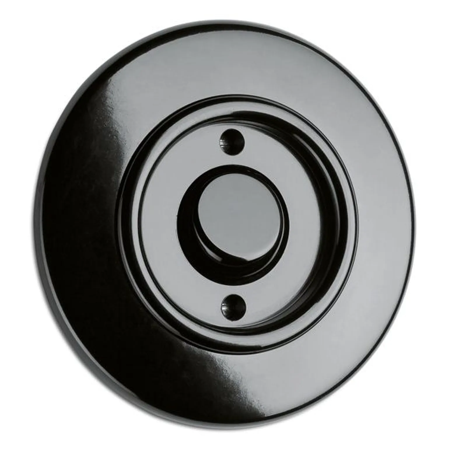 Dimmer rund bakelit - Tryckdimmer
