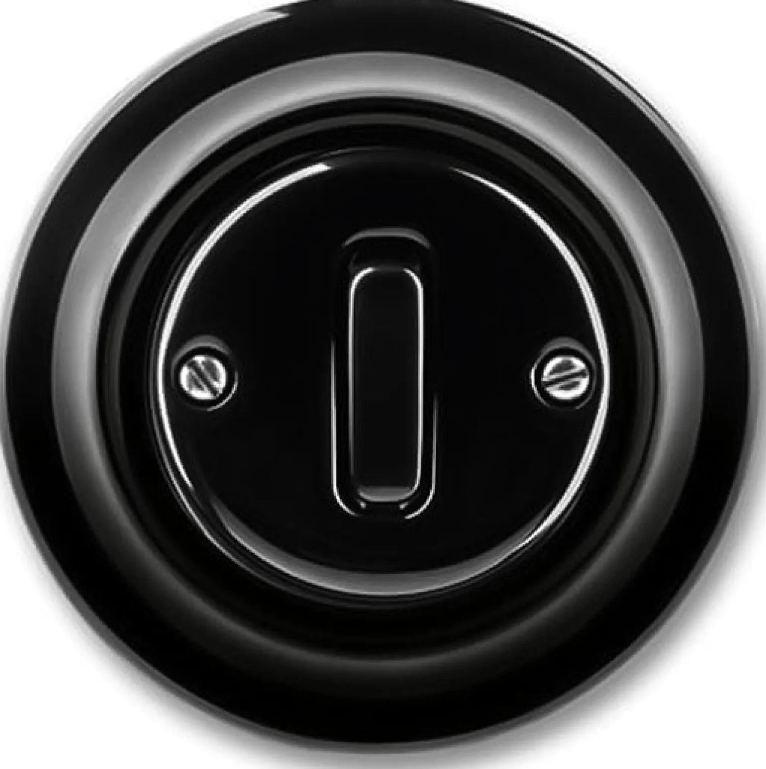 Dimmer - Tryckknapp svart porslin - ABB Decento