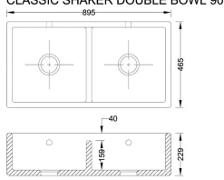 Diskho dubbel - Shaws Classic Shaker Double 900
