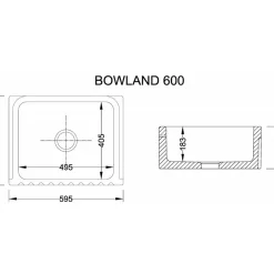Diskho - Shaws Bowland 600 utan blandarhål