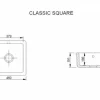 Diskho - Shaws Classic Square 46 cm