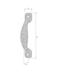 Draghandtag - Jernmanufaktur 184 nickel