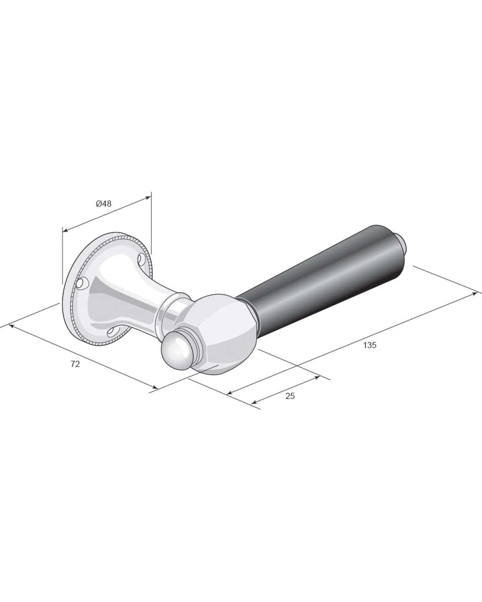 Dörrhandtag - Låsbolaget 437 nickel