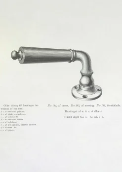 Dörrhandtag - Næsman 195 nickel