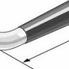 Dörrtrycke Låsbolaget nr 439 Nickel/svart trä - utan rosett