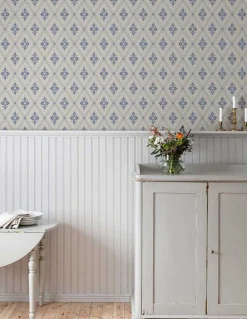 Duro Tapet - Astrid - Beige/Blå