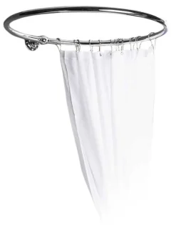 Duschdraperihållare - Rund 90 cm krom