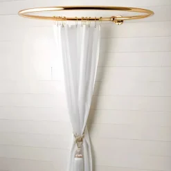 Duschdraperihållare - Rund 70 cm mässing